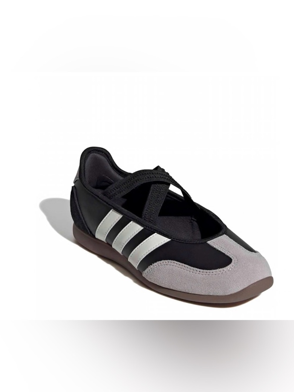 adidas Black and White barreada Mary Jane ballet Style Sneakers - Picture 6 of 10